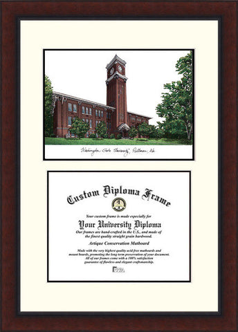 Washington State University 14w x 11h Legacy Scholar Diploma Frame