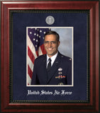 Air Force 8x10 Portrait Executive Frame with Silver Medallion