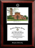 Florida Atlantic University 11w x 8.5h Silver Embossed Diploma Frame with Campus Images Lithograph