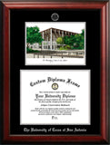 Southern Illinois University 11w x 8.5h Silver Embossed Diploma Frame with Campus Images Lithograph