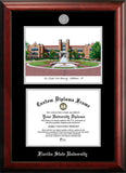 Florida State University 14w x 11h Silver Embossed Diploma Frame with Campus Images Lithograph