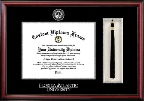 Florida Atlantic University 11w x 8.5h Tassel Box and Diploma Frame