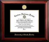 University of South Florida Gold Embossed Diploma Frame