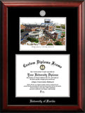 University of Florida 16w x 11.5h Silver embossed diploma frame with Campus Images lithograph