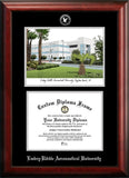 Embry-Riddle University 11w x 8.5h Silver Embossed Diploma Frame with Campus Images Lithograph
