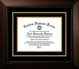 University of Central Florida 11w x 8.5h Black and Bronze  Diploma Frame