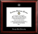 Georgia State University 17w x 14h Silver Embossed Diploma Frame
