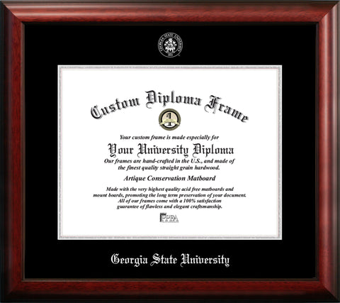 Georgia State University 17w x 14h Silver Embossed Diploma Frame