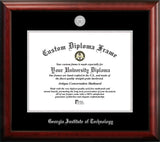 Georgia Institute of Technology 17w x 14h Silver Embossed Diploma Frame
