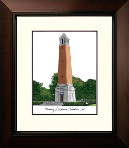 University of Alabama, Tuscaloosa Legacy Alumnus Framed Lithograph