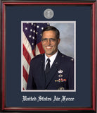 Air Force 8x10 Portrait Petite Frame with Silver Medallion