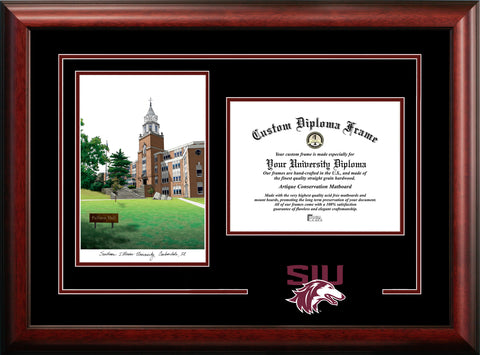 Southern Illinois University 11w x 8.5h Spirit Graduate Diploma Frame