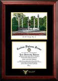 Ball State University Gold Embossed Diploma Frame with Campus Images Lithograph