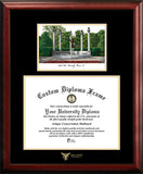 Ball State University Gold Embossed Diploma Frame with Campus Images Lithograph