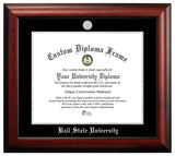 Ball State University 17w x 14h Silver Embossed Diploma Frame
