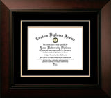 Purdue University 9.625w x 7.625h Black and Light Tan Diploma Frame