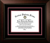 Indiana University Hoosiers 11w x 8.5h Black and Crimson  Diploma Frame