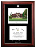 Towson University 14w x 11h Silver Embossed Diploma Frame with Campus Images Lithograph