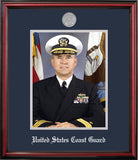 Coast Guard 8x10 Portrait Petite Frame with Silver Medallion