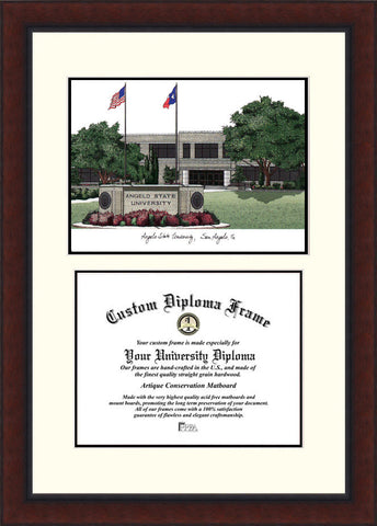 Angelo State University 14w x 11h Legacy Scholar Diploma Frame