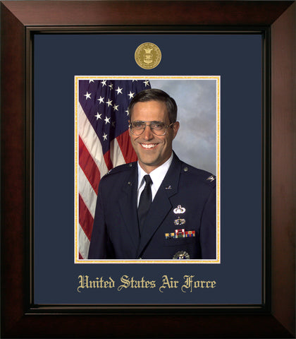 Air Force 8x10 Portrait Legacy Frame with Gold Medallion