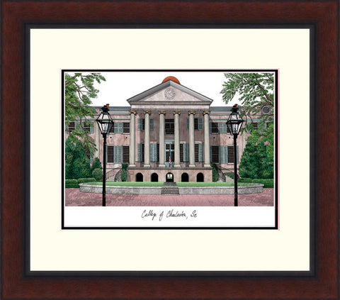 College of Charleston Legacy Alumnus Framed Lithograph