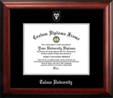 Sul Ross State University 11w x 8.5h Silver Embossed Diploma Frame with Campus Images Lithograph