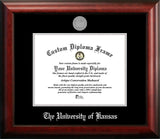 University of Kansas 11w x 8.5h Silver Embossed Diploma Frame