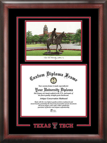 Texas Tech Red Raiders 14w x 11h Spirit Graduate Diploma Frame