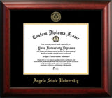 Angelo State University Gold Embossed Diploma Frame