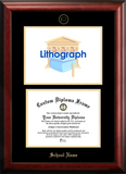 University of California, Davis  Gold Embossed Diploma Frame with Campus Images Lithograph