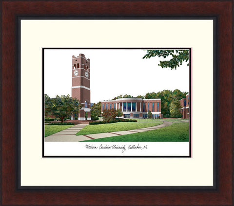 Western Carolina University Legacy Alumnus Framed Lithograph
