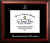 Massachusetts Institute of Technology 11.75w x 9.25h Silver Embossed Diploma Frame