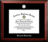Harvard University 14w x 11h Silver Embossed Diploma Frame