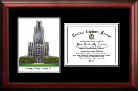 University of Pittsburgh 11w x 8.5h Diplomate Diploma Frame