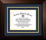University of Michigan Wolverines 11w x 8.5h Navy and Yellow  Diploma Frame