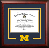 University of Michigan Wolverines 11w x 8.5h Spirit Diploma Frame