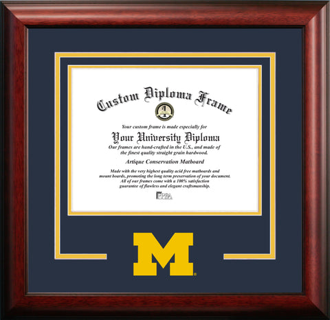University of Michigan Wolverines Spirit Diploma Frame