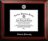 Oakland University 11w x 8.5h Silver Embossed Diploma Frame