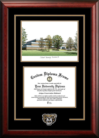 Oakland University 11w x 8.5h Spirit Graduate Diploma Frame