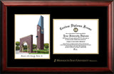 Minnesota State University, Mankato 11w x 8.5h Gold Embossed Diploma Frame with Campus Images Lithograph