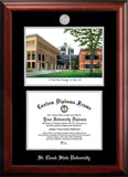 St. Cloud State 11w x 8.5h Silver Embossed Diploma Frame with Campus Images Lithograph