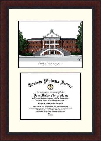 University of Louisiana-Lafayette 11w x 8.5h Legacy Scholar Diploma Frame