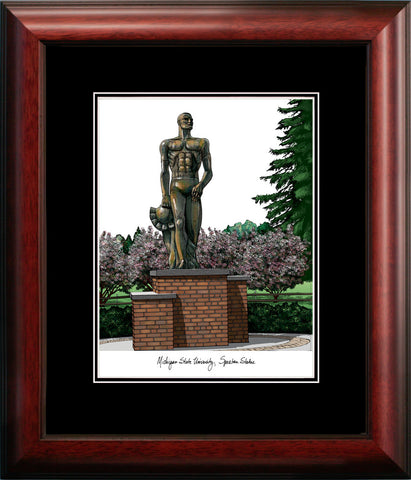 Michigan State University,Spartan,Academic Framed Lithograph