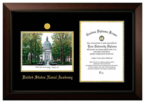 United States Naval Academy 10w x 14h Legacy Scholar Diploma Frame