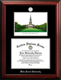 Wake Forest University 14w x 11h Silver Embossed Diploma Frame with Campus Images Lithograph