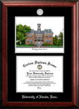 University of Nevada 11w x 8.5h Silver Embossed Diploma Frame with Campus Images Lithograph