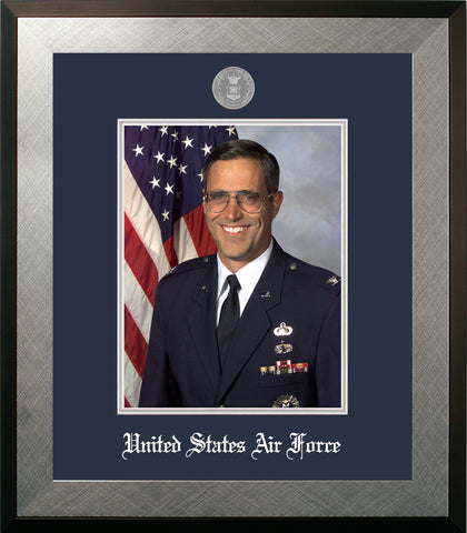 Air Force 8x10 Portrait Honors Frame with Silver Medallion