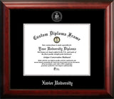 Xavier University 11w x 8.5h Silver Embossed Diploma Frame