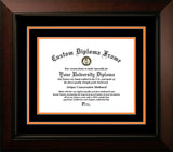 Oklahoma State Cowboys 11w x 8.5h Black and Orange  Diploma Frame